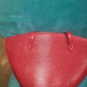 Louis Vuitton Red Tote Bag